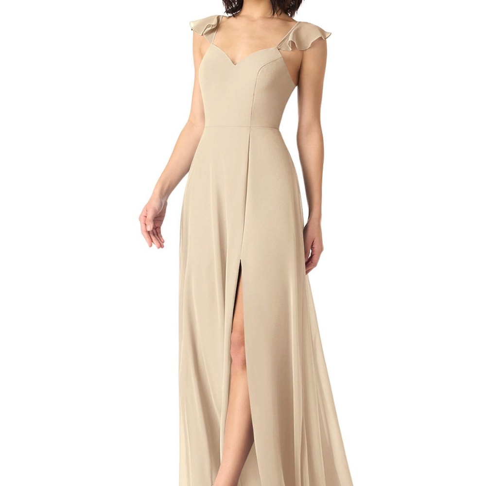 Champagne Evening Gown Bridesmaid Dress